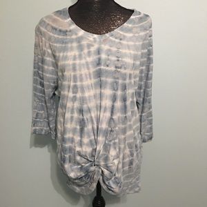 Mindset twist tie tie dye print casual shirt